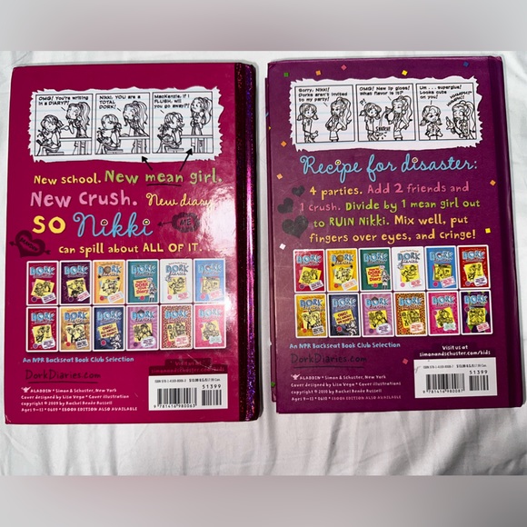 First and Second Dork Diaries Books (Free book Magnet) - Picture 2 of 6